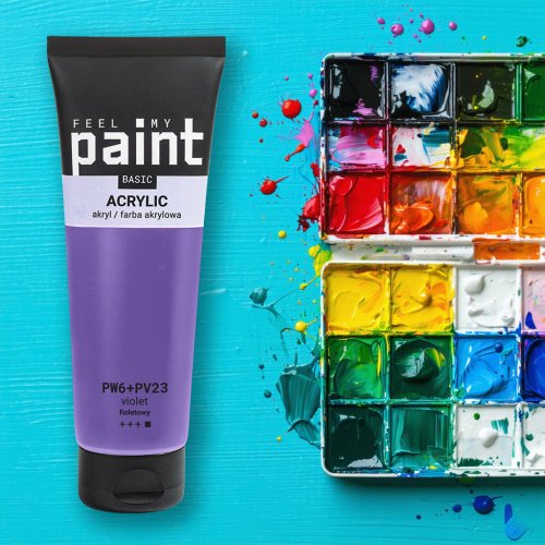 Akrylová barva FeelMyPaint 120 ml FIALOVÁ