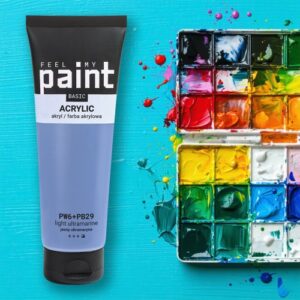 Akrylová barva FeelMyPaint 120 ml SVĚTLÁ ULTRAMARÍNOVÁ