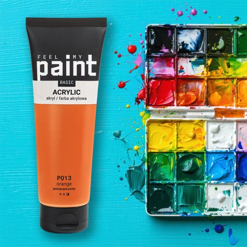Akrylová barva FeelMyPaint 120 ml ORANŽOVÁ