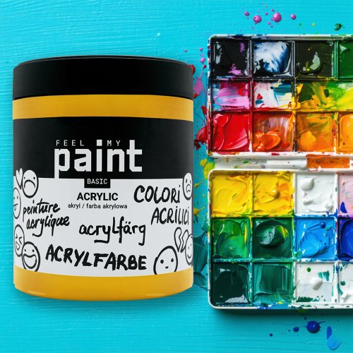 Akrylová barva FeelMyPaint 500 ml OXID ŽLUTÁ