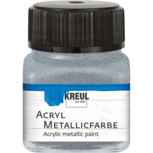 Akrylová barva metalická KREUL 20 ml STŘÍBRNÁ