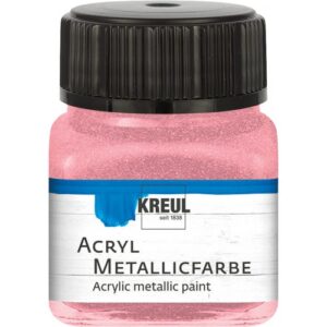 Akrylová barva metalická KREUL 20 ml RŮŽOVÁ
