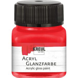 Akrylová barva lesklá KREUL 20 ml ČERVENÁ