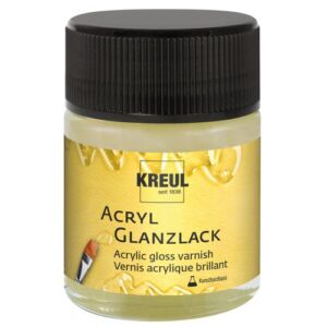 Akrylový lak transparentní na syntetické bázi KREUL 50 ml lesklý