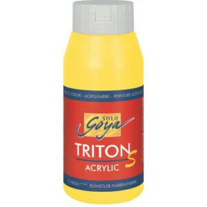 Akrylová barva TRITON SOLO GOYA lesk 750 ml SVĚTLÁ ŽLUTÁ