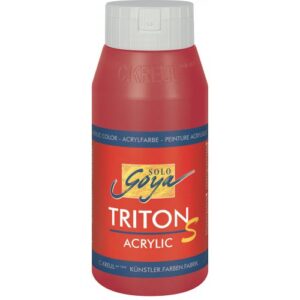 Akrylová barva TRITON SOLO GOYA lesk 750 ml KARMÍNOVÁ