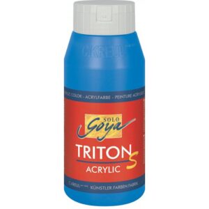 Akrylová barva TRITON SOLO GOYA lesk 750 ml MODRÁ