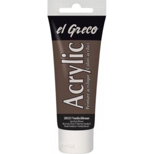 Akrylová barva EL GRECO 75 ml VANDYKE HNĚDÁ