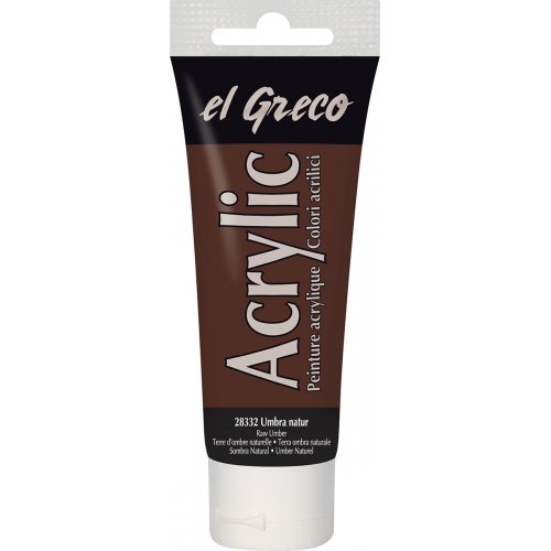 Akrylová barva EL GRECO 75 ml ČERSTVÁ OKROVÁ