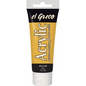 Akrylová barva EL GRECO 75 ml ZLATÁ