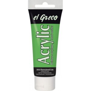 Akrylová barva EL GRECO 75 ml FLUORESCENČNÍ ZELENÁ