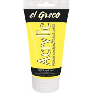 Akrylová barva EL GRECO 150 ml CITRÓNOVÁ