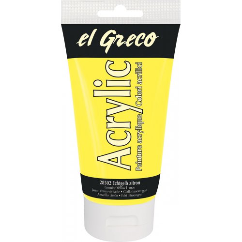 Akrylová barva EL GRECO 150 ml CITRÓNOVÁ