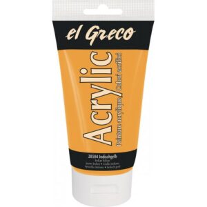 Akrylová barva EL GRECO 150 ml INDIÁNSKÁ ŽLUTÁ