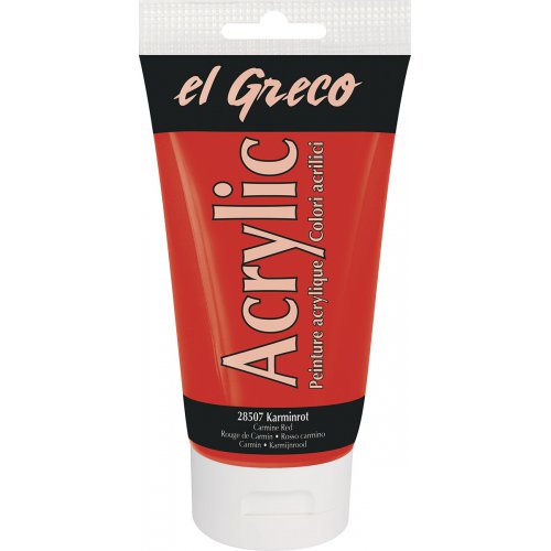 Akrylová barva EL GRECO 150 ml KARMÍNOVÁ