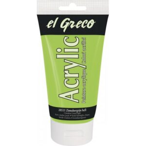 Akrylová barva EL GRECO 150 ml SVĚTLÁ VERMILION ZELENÁ