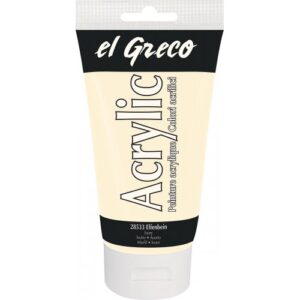 Akrylová barva EL GRECO 150 ml SLONOVINOVÁ
