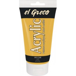 Akrylová barva EL GRECO 150 ml ZLATÁ