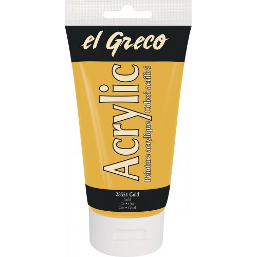 Akrylová barva EL GRECO 150 ml ZLATÁ