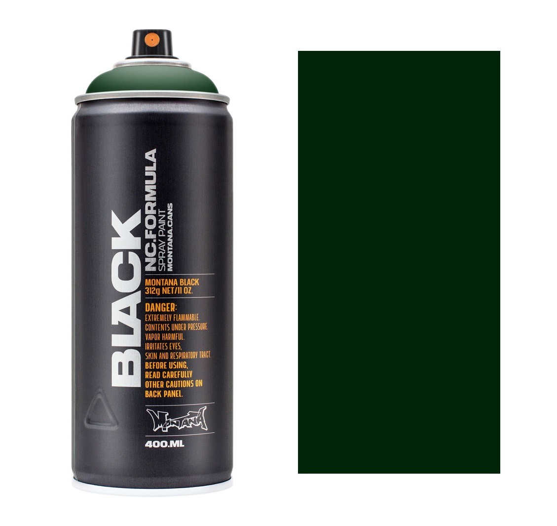 Barva ve spreji Montana black 400ml – 6070 Tag green