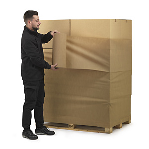 2x Napínací stretch papír šířka 450mm, délka 150m, ze 100% recyklovaný, neprůhledný  | RAJA