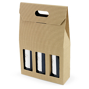 20x Obaly na láhve Natur pro 3 vína