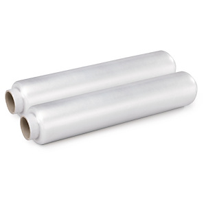 6x Předepnutá stretch fólie šířka 430mm, délka 600m, průhledná, tloušťka 9µm