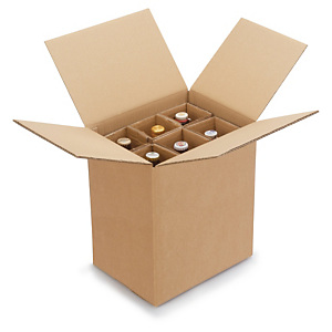 20x Přepravní krabice pro láhve od 0,33 l do 0,5 l  6 lahví