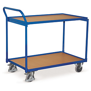 2x Přepravní policový vozík 1125x624x980mm, vertikální rukojeť