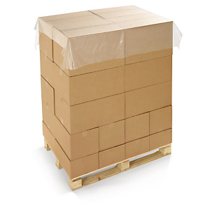 470x Paletová ochranná fólie 1500 x 1500 mm, průhledná, tloušťka 25µm, perforovaná, 100% recyklovaná, počet dílů v roli 470ks