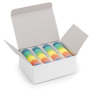 150x Papírová krabička bílá 160x120x70 mm