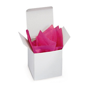 250x Papírové krabičky bílé 50 x 50 x 100 mm