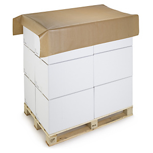 28x Papírová ochranná fólie na palety 1400 x 1600 mm, hnědá, perforovaná, počet dílů v roli 115 | RAJA