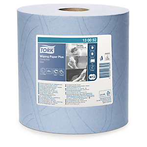 2x Papírové utěrky TORK Plus, modré, 750 útržků