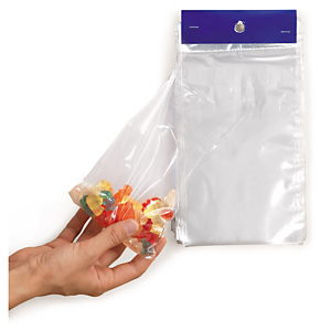 1000x Ploché sáčky 250x350mm, ve svazku, s perforací, materiál LDPE, tloušťka 20µm | RAJA