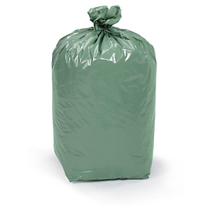 150x Pytle na odpadky zelené, 120 l, tloušťka 36µm, 10ks v roli