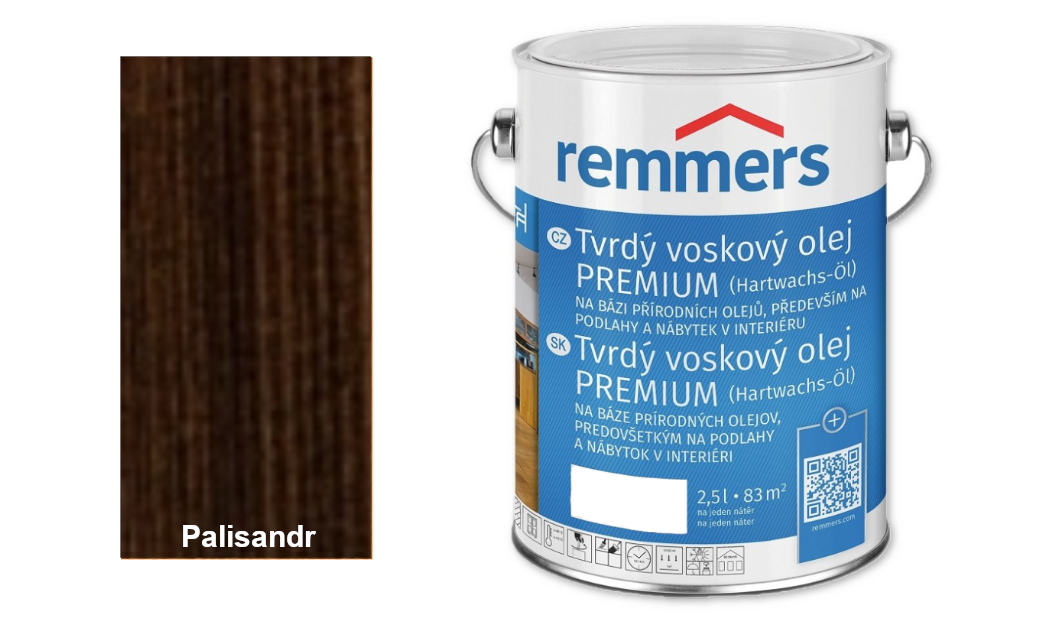 TVRDÝ VOSK.OLEJ PREM. PALISANDR 2,5L