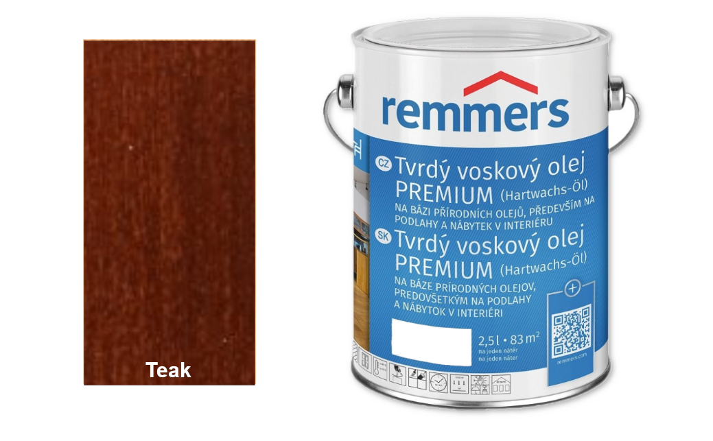 TVRDÝ VOSK.OLEJ PREM. TEAK 2,5L
