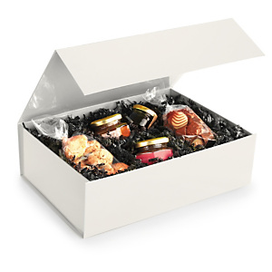 10x Dárkové krabice s magnetickým uzávěrem 330x230x100mm, slonová kost