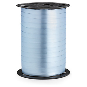 2x Dárkové stuhy s matným efektem, šířka 7mm, délka 250m, modrá