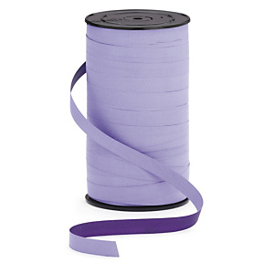 2x Dárkové stuhy pastelové, šířka 10mm, délka 100m, fialová