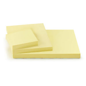 12x Samolepicí bločky žluté 76x76mm