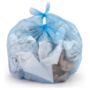 750x Standardní pytle na odpad 20 l, modré, tloušťka 9µm, 50ks v roli