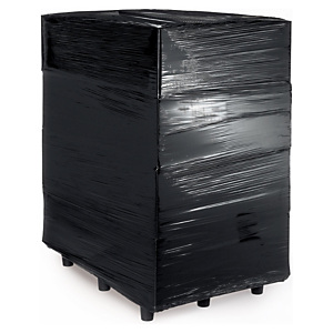 6x Stretch fólie šířka 500mm, délka 150m, černá, neprůhledná, tloušťka 23µm  | RAJA