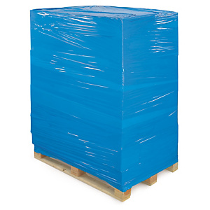 6x Stretch fólie šířka 500mm, délka 300m, modrá, neprůhledná, tloušťka 23µm  | RAJA