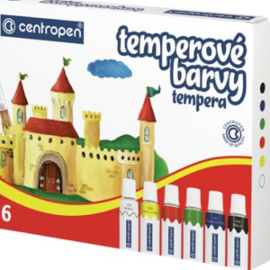 Temperové barvy Centropen 6ks 12ml