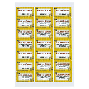 Univerzální print etikety 63.5×38.1mm, 21ks na listu, zaoblené | RAJA