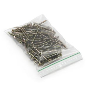 Uzavíratelný ZIP sáček 250x350mm, 50% recyklovaný, materiál LDPE, tloušťka 100µm | RAJA