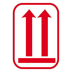 Výstražné etikety 38x51mm, ŠIPKY