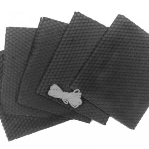 Včelí vosk černý 12x10cm – 5ks + knot 1m